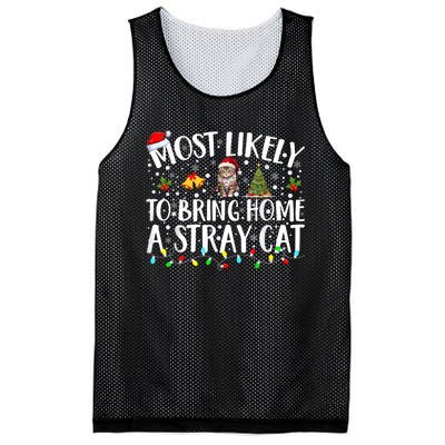 Most Likely To Bring Home A Stray Cat Mesh Reversible Basketball Jersey Tank