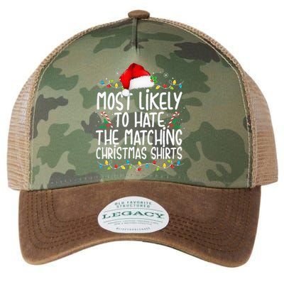 Most Likely To Hate Matching Christmas Funny Family Matching  Legacy Tie Dye Trucker Hat