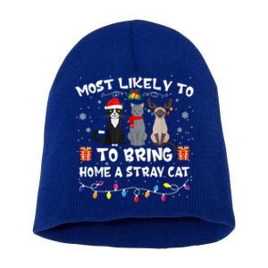 Most Likely To Bring Home A Stray Cat Short Acrylic Beanie