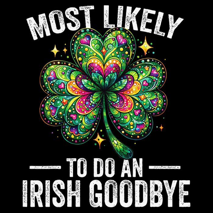 Most Likely To Do An Irish Exit Goodbye St Patricks Day 12 16 in Basic Backpack