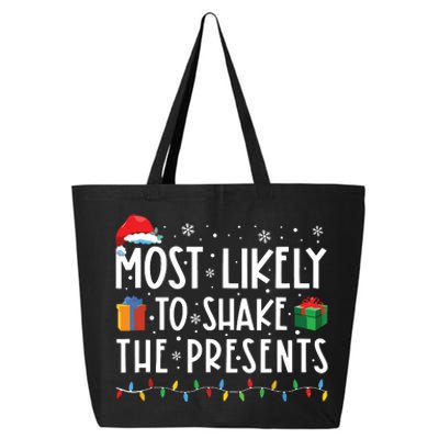 Most Likely To Shake The Presents Family Matching Christmas 25L Jumbo Tote