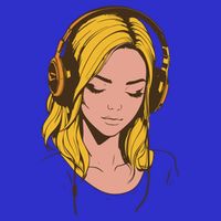 Minimalist Listening To Music With Headphones Cool Gift Womens Tank Top