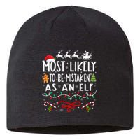 Most Likely To Be Mistaken As An Elf Family Christmas Sustainable Beanie