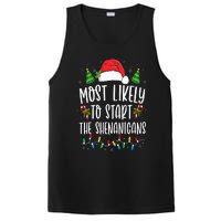 Most Likely To Start The Shenanigans Christmas Family PosiCharge Competitor Tank