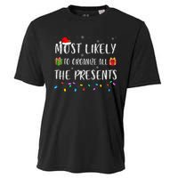 Most Likely To Organize All The Presents Funny Christmas Cooling Performance Crew T-Shirt