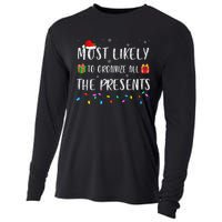 Most Likely To Organize All The Presents Funny Christmas Cooling Performance Long Sleeve Crew