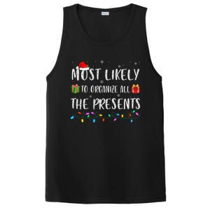 Most Likely To Organize All The Presents Funny Christmas PosiCharge Competitor Tank