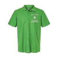 Most Likely To Do An Irish Exit Funny St Patricks Day Softstyle Adult Sport Polo