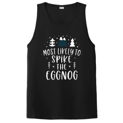 Most Likely To Spike The Eggnog Family Matching Christmas PosiCharge Competitor Tank