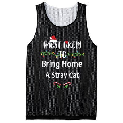 Most Likely To Bring Home A Stray Cat Mesh Reversible Basketball Jersey Tank