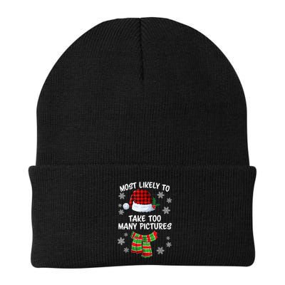 Most Likely To Take Too Many Pictures Funny Christmas Beanie