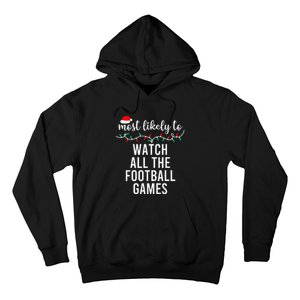 Most Likely To Christmas Matching Family Pajamas Funny Hoodie