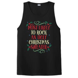 Most Likely To Rock An Ugly Christmas Sweater Christmas Meaningful Gift PosiCharge Competitor Tank