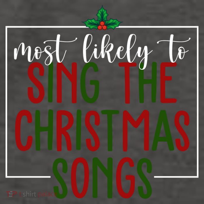 Most Likely To Sing The Christmas Songs Vector Backpack