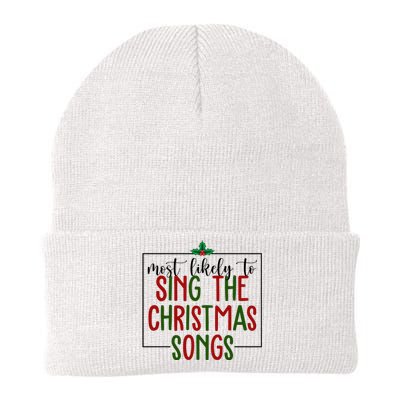 Most Likely To Sing The Christmas Songs Knit Cap Winter Beanie