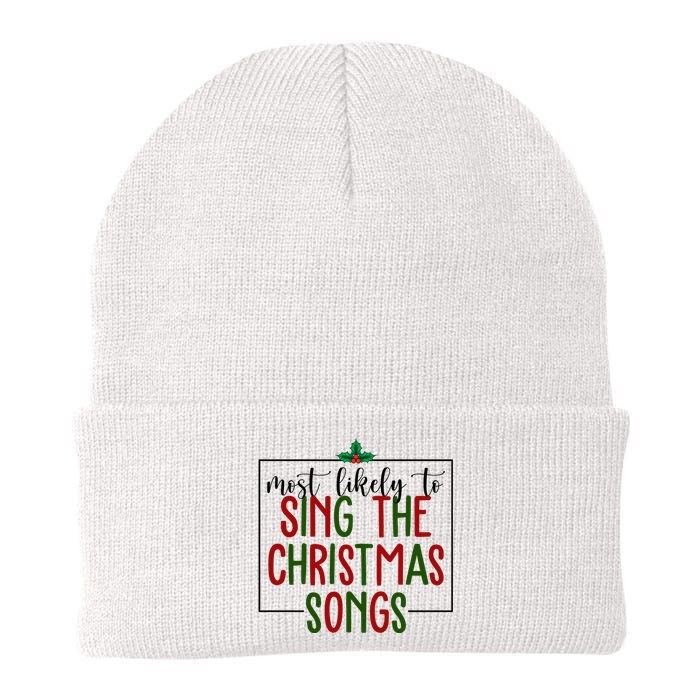 Most Likely To Sing The Christmas Songs Knit Cap Winter Beanie