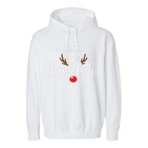 Most Likely To Try Ride Rudolph Funny Couples Christmas Garment-Dyed Fleece Hoodie