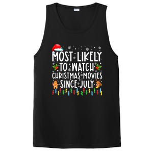 Most Likely To Watch Christmas Movies Since July Funny Xmas PosiCharge Competitor Tank