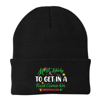 Most Likely To Get In A Food Coma On Christmas Day Cool Gift Beanie