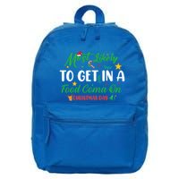 Most Likely To Get In A Food Coma On Christmas Day Cool Gift 16 in Basic Backpack