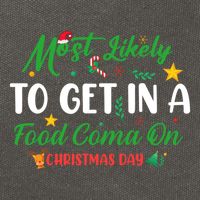 Most Likely To Get In A Food Coma On Christmas Day Cool Gift Cotton Canvas Backpack