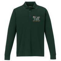 Most Likely To Drink With The Elves Funny Christmas Performance Long Sleeve Polo