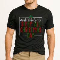 Most Likely To Sleep All Christmas Day Cooling Performance Crew T-Shirt