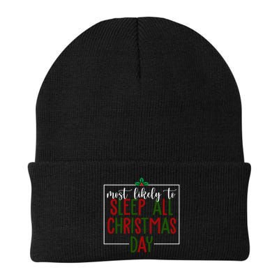 Most Likely To Sleep All Christmas Day Beanie