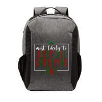 Most Likely To Sleep All Christmas Day Vector Backpack