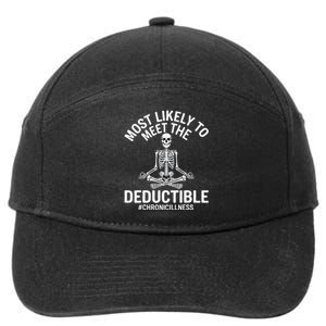 Most Likely To Meet The Deductible Chronic Illness Sarcasm 7-Panel Snapback Hat