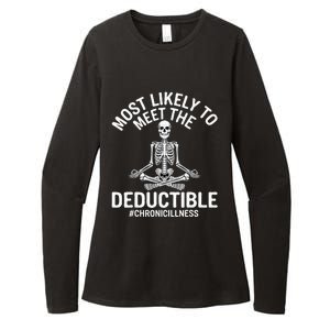 Most Likely To Meet The Deductible Chronic Illness Sarcasm Womens CVC Long Sleeve Shirt