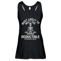 Most Likely To Meet The Deductible Chronic Illness Sarcasm Ladies Essential Flowy Tank