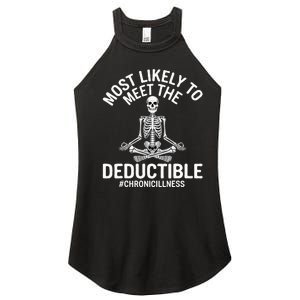 Most Likely To Meet The Deductible Chronic Illness Sarcasm Women's Perfect Tri Rocker Tank