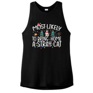 Most Likely To Bring Home A Stray Cat Ladies PosiCharge Tri-Blend Wicking Tank