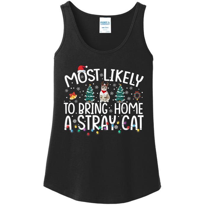 Most Likely To Bring Home A Stray Cat Ladies Essential Tank