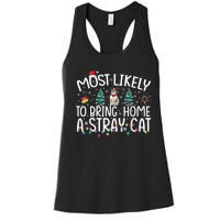 Most Likely To Bring Home A Stray Cat Women's Racerback Tank