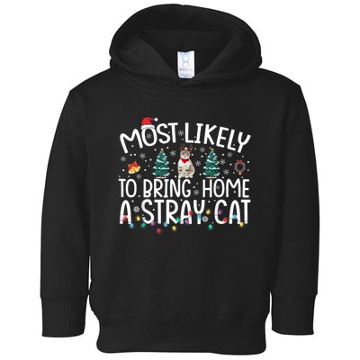 Most Likely To Bring Home A Stray Cat Toddler Hoodie