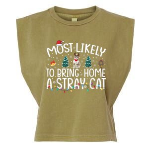 Most Likely To Bring Home A Stray Cat Garment-Dyed Women's Muscle Tee