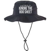 Most Likely To Ignore The Boo Sheet Halloween Funny Legacy Cool Fit Booney Bucket Hat