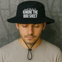 Most Likely To Ignore The Boo Sheet Halloween Funny Bucket Hat