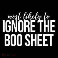 Most Likely To Ignore The Boo Sheet Halloween Funny Mesh Reversible Basketball Jersey Tank