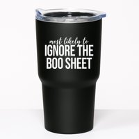 Most Likely To Ignore The Boo Sheet Halloween Funny Tumbler