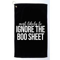 Most Likely To Ignore The Boo Sheet Halloween Funny Golf Towel
