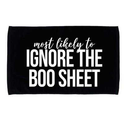 Most Likely To Ignore The Boo Sheet Halloween Funny Microfiber Hand Towel