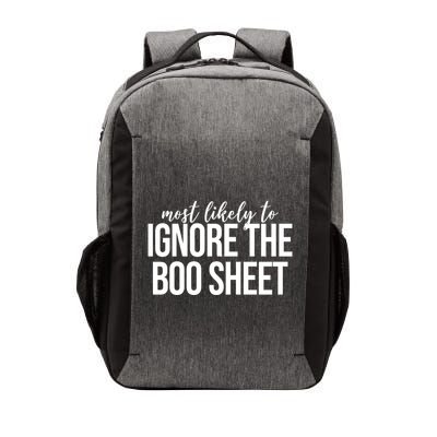 Most Likely To Ignore The Boo Sheet Halloween Funny Vector Backpack