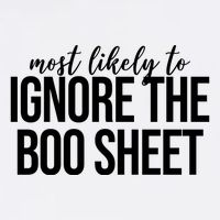 Most Likely To Ignore The Boo Sheet Halloween Funny Garment-Dyed Sweatshirt