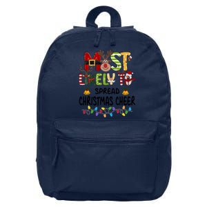 Most Likely To Spread Christmas Cheer Matching Christmas Gift 16 in Basic Backpack