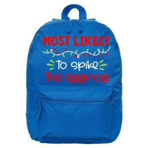 Most Likely To Great Gift Funny Matching Family Christmas Pjs Gift 16 in Basic Backpack