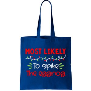 Most Likely To Great Gift Funny Matching Family Christmas Pjs Gift Tote Bag