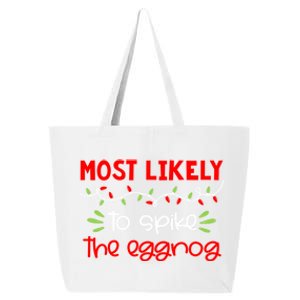 Most Likely To Great Gift Funny Matching Family Christmas Pjs Gift 25L Jumbo Tote